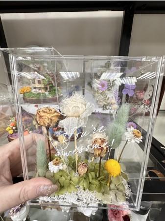 透明框永生花