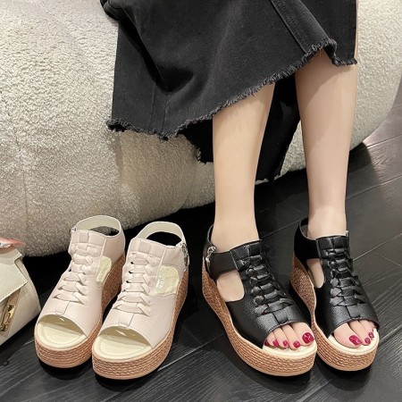 羅馬厚底涼鞋35-43(L