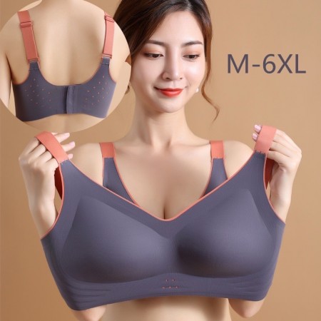 M- 6XL超大碼安心美背冰絲運動內衣(D