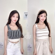 休閒時尚Q毛罩杯寬帶背心