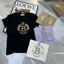 字母釘珠花環棉T  黑*1  特價