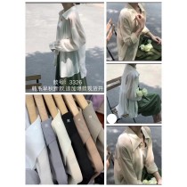 前短後長髮絲紋襯衫  白*1 特價