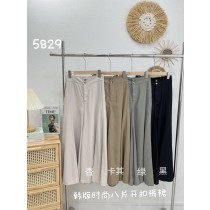 2釦8片拼接西裝大寬褲