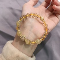 波波球黃水晶手鍊