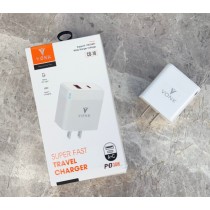 新款PD20W雙孔快充頭