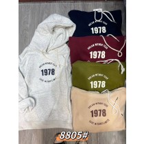 1978英字寶寶絨大學T