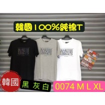 英字棉T