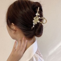 華麗花朵水鑽抓夾