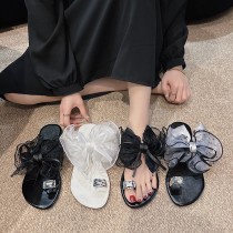 超推蝴蝶結蕾絲甜美拖鞋35-42(L