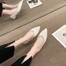 百搭素色尖頭鞋35-40(L