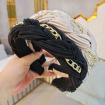歐美鏈條手工編織髮箍(Y