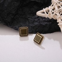 復古方形耳環
