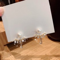 皇冠水鑽耳環