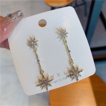 八芒星水鑽耳環