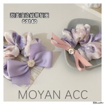 甜美渲染緞帶髮圈