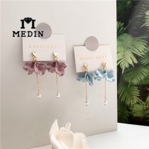浪漫花朵垂墜耳環