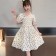 碎花泡泡袖洋裝120-170(D